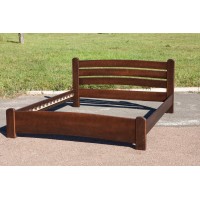 Ліжко Софія 1600*2000, вільха/темний горіх