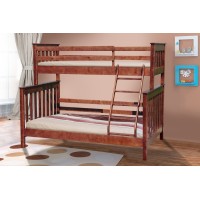 Ліжко Скандинавія (двоповерх) 1,4*0,9*2,0,т.гор