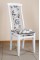 Стілець обідній Чумак-2, білий/Роза