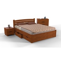 Ліжко Софія з ящиками 1600*2000, св.горіх