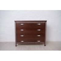 Комод Прованс (патина золото), білий