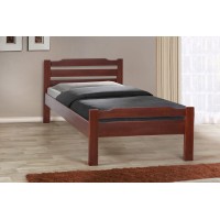 Ліжко Ольга 900*2000, вільха/каштан