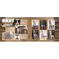 Банкетка кругла Ф 460 (ваніль/авилла2/2)