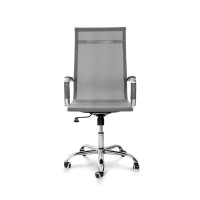 Стілець офісний Нетворк, PVC сітка сірий