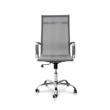 Стілець офісний Нетворк, PVC сітка сірий
