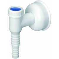 Сифон для прал. маш. настінний білий WMV-32-PL