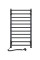 Елект рушник стал.Грандіс 480*800 L Sensor чорн