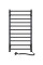 Елект рушник стал.Грандіс 480*800 R Sensor чорн