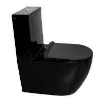 Унітаз-моноблок Ermin BG (670*370*840), ЧОРНИЙ