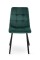 Стілець Ментос чорний/ велюр зелений