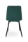 Стілець Ментос чорний/ велюр зелений