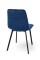 Стілець Ментос чорний/ велюр синій