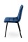 Стілець Ментос чорний/ велюр синій