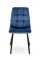 Стілець Ментос чорний/ велюр синій