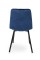 Стілець Ментос чорний/ велюр синій