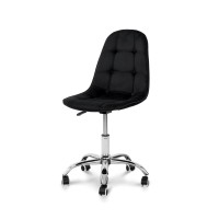 Стілець офісний Марсель, велюр чорний