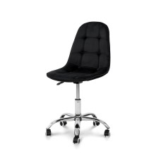 Стілець офісний Марсель, велюр чорний