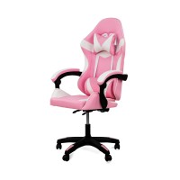Крісло геймерське Слім, рожевий/білий