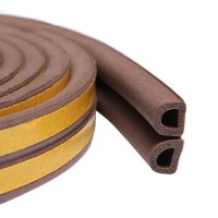 Ущільнювач самоклеючий(профільD)кор 12*10 мм/6 м