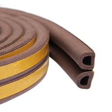 Ущільнювач самоклеючий(профільD)кор 12*10 мм/6 м