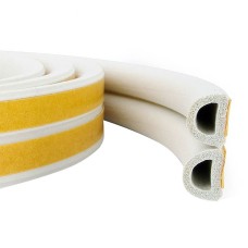 Ущільнювач самоклеючий(профільD)біл 14*12 мм/6 м