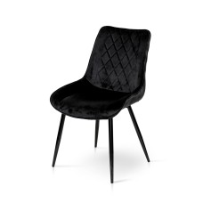 Стілець КОРФУ, велюр чорний