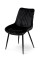 Стілець КОРФУ, велюр чорний