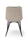 Стілець Прадо-R чорний/ велюр бежевий