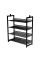 Стелаж для дому DOZER(чорний,4 полиці)