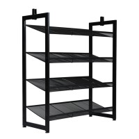 Стелаж для дому DOZER(чорний,4 полиці)