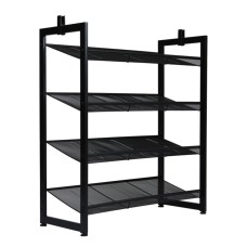 Стелаж для дому DOZER(чорний,4 полиці)