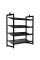 Стелаж для дому DOZER(чорний,4 полиці)