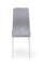 Стілець Айс, білий/велюр світло-сірий
