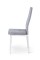 Стілець Айс, білий/велюр світло-сірий