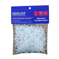 Хрестик для плитки 2 мм "Майстер Pro" (200 шт/уп)