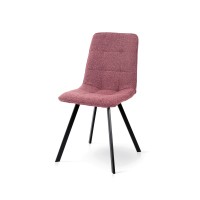 Стілець ФРЕШ (квадрат) чорний/букле цегляна