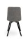 Стілець ФРЕШ (квадрат) чорний/букле сірий