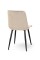 Стілець Віллі чорний/велюр бежевий