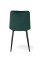Стілець Віллі чорний /велюр зелений