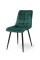 Стілець Віллі чорний /велюр зелений