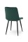 Стілець Віллі чорний /велюр зелений