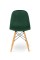 Стілець ДЖАСТІН, велюр зелений