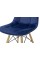 Стілець ДЖАСТІН, велюр синій