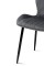 Стілець Леон чорний/велюр темно-сірий