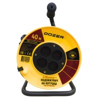 Подовжувач на котушці DOZER б/з ПВС 40м (2*1,5)