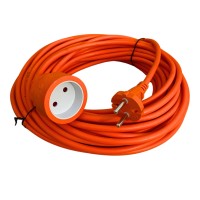 Подовжувач DOZER одном. помаранч. ПВС 20м (2*1,5)