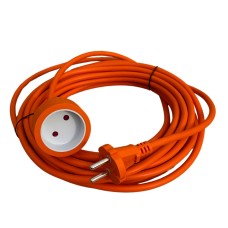 Подовжувач DOZER одном. помаранч. ПВС 10м (2*1,5)