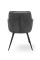 Крісло Наомі, чорний/ велюр темно-сірий