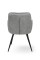 Крісло Наомі, чорний/ велюр світл-сірий