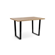 Стіл Кентукі 120/80*75, крафт золотий /чорні ноги